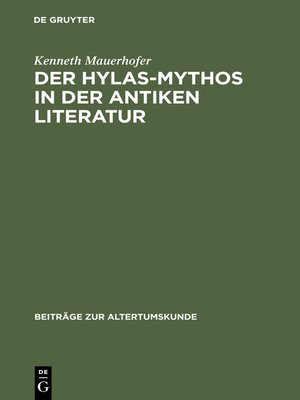 cover image of Der Hylas-Mythos in der antiken Literatur